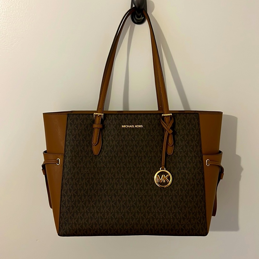 Xl Michael kors monogram brown tote bag brand new with tags